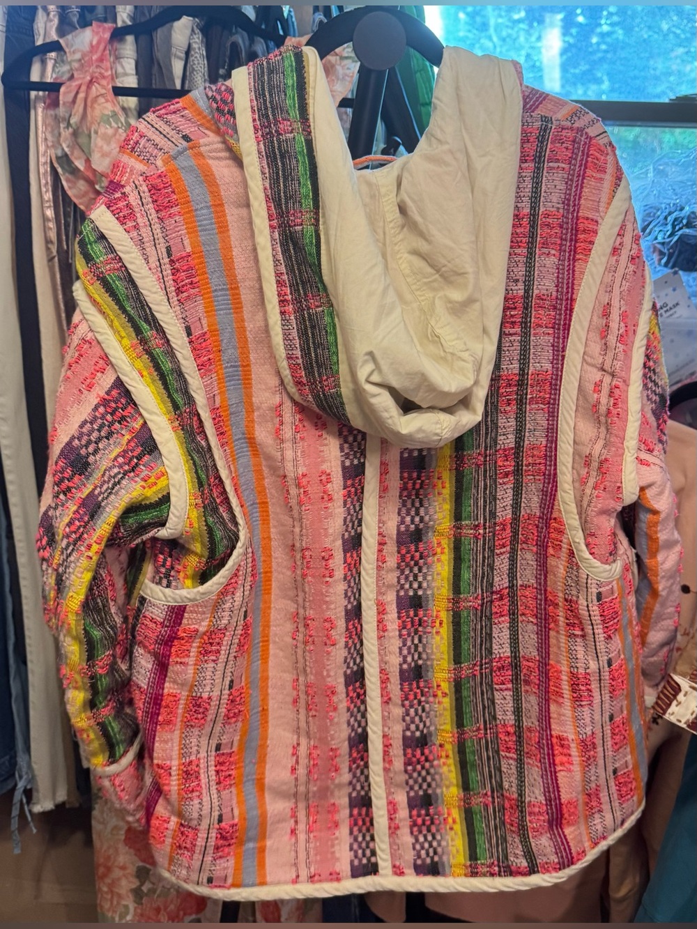 NWT Free People Ezra Striped Coat - multi combo - Small $298 MSRP - Picture 8 of 10